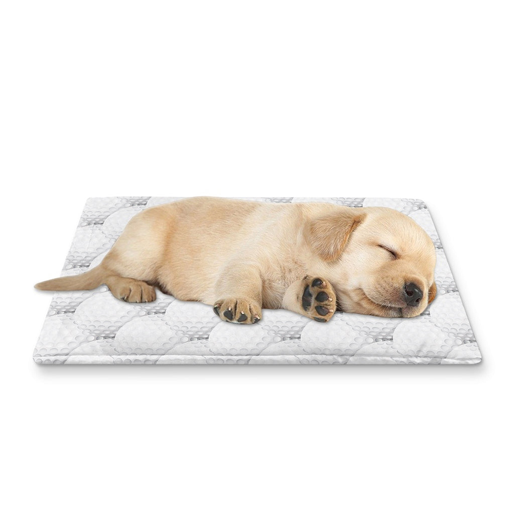 Golf Ball Pattern Print Pet Cooling Mat Cover