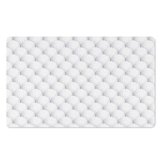 Golf Ball Pattern Print Polyester Doormat