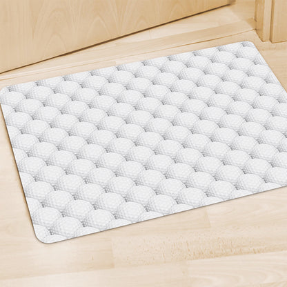 Golf Ball Pattern Print Polyester Doormat