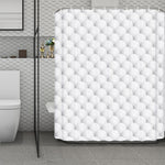 Golf Ball Pattern Print Polyester Shower Curtain