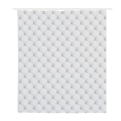 Golf Ball Pattern Print Polyester Shower Curtain