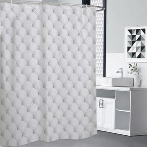 Golf Ball Pattern Print Premium Shower Curtain