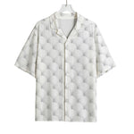 Golf Ball Pattern Print Rayon Hawaiian Shirt