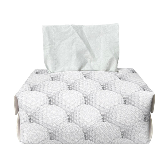 Golf Ball Pattern Print Rectangle Tissue Box Cover