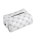 Golf Ball Pattern Print Rectangle Tissue Box Cover