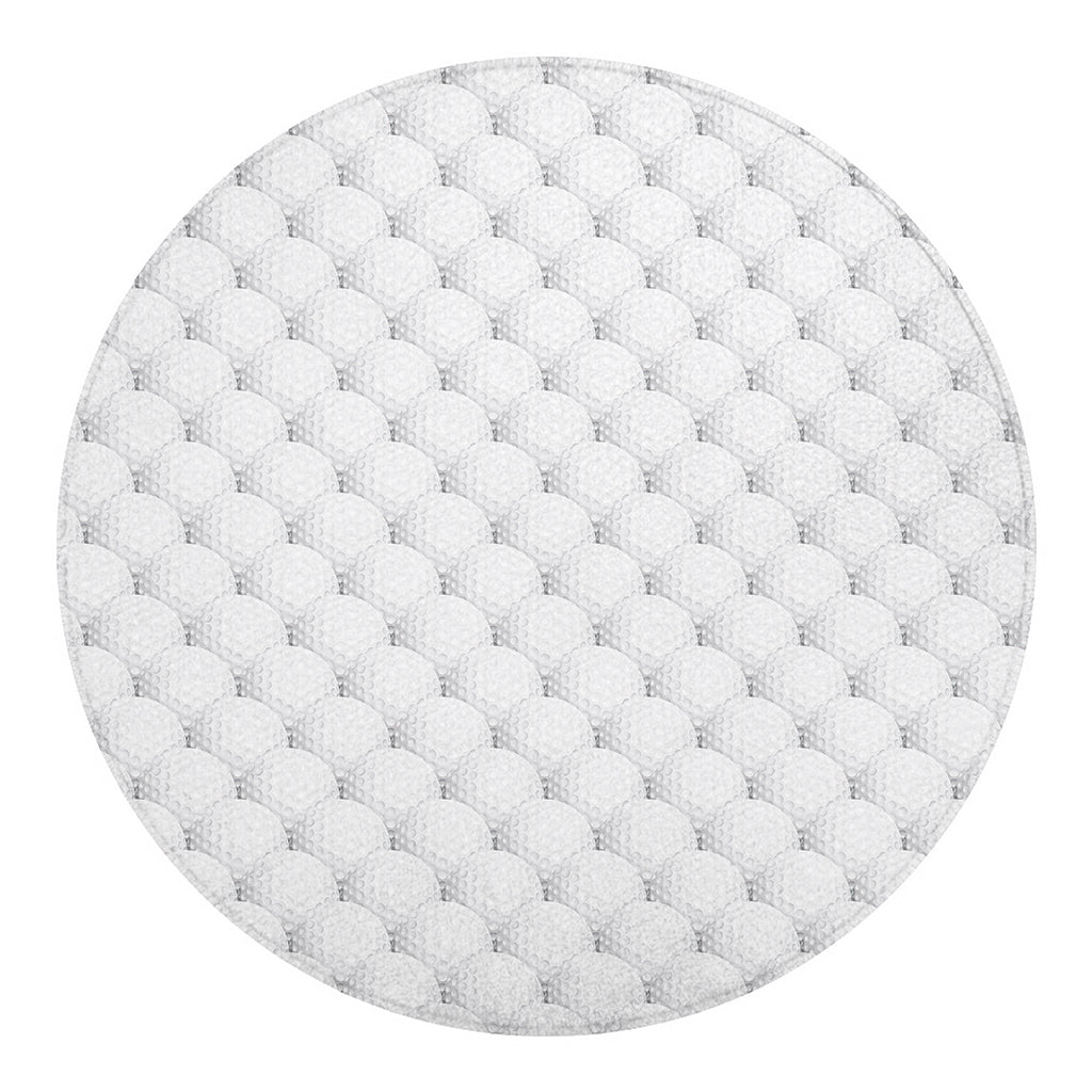 Golf Ball Pattern Print Round Blanket