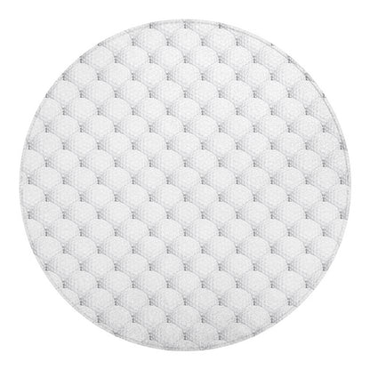 Golf Ball Pattern Print Round Blanket