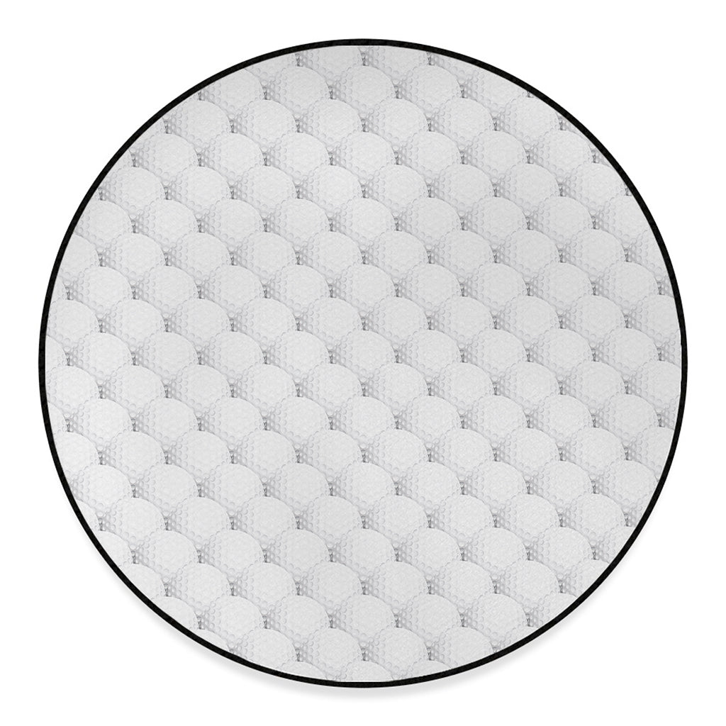 Golf Ball Pattern Print Round Floor Mat