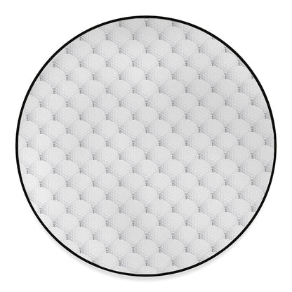 Golf Ball Pattern Print Round Floor Mat