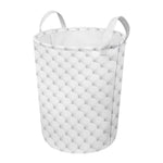 Golf Ball Pattern Print Round Laundry Basket