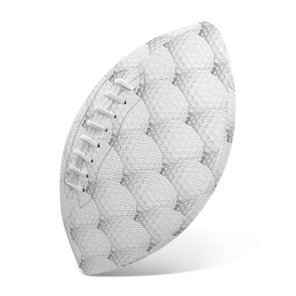 Golf Ball Pattern Print Rugby Ball