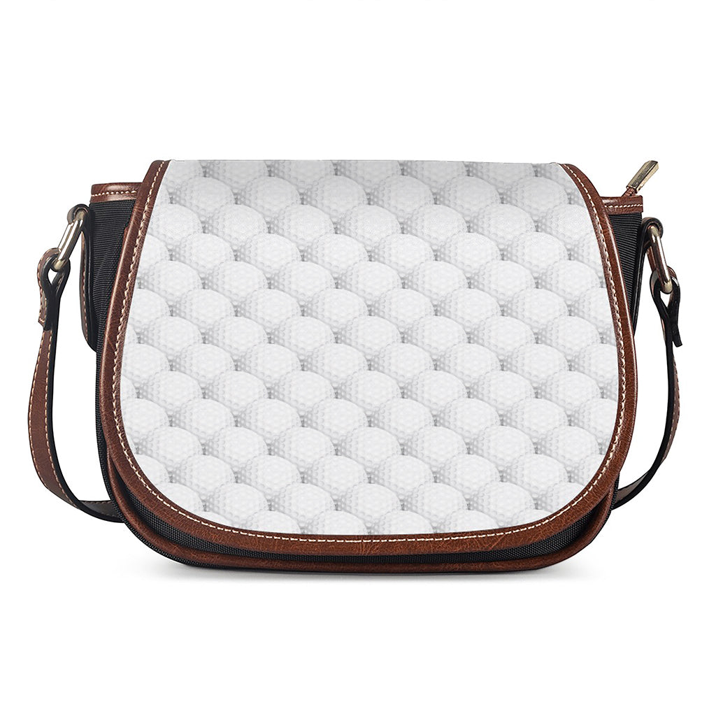 Golf Ball Pattern Print Saddle Bag