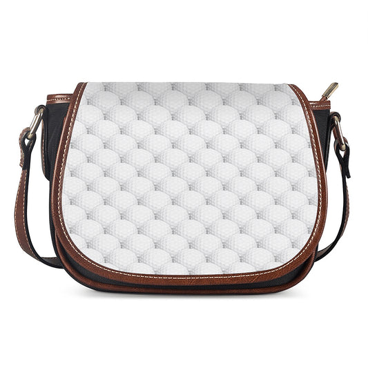 Golf Ball Pattern Print Saddle Bag