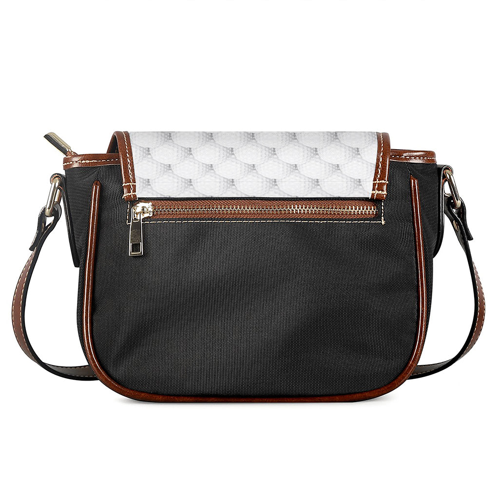 Golf Ball Pattern Print Saddle Bag