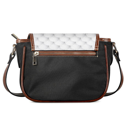 Golf Ball Pattern Print Saddle Bag