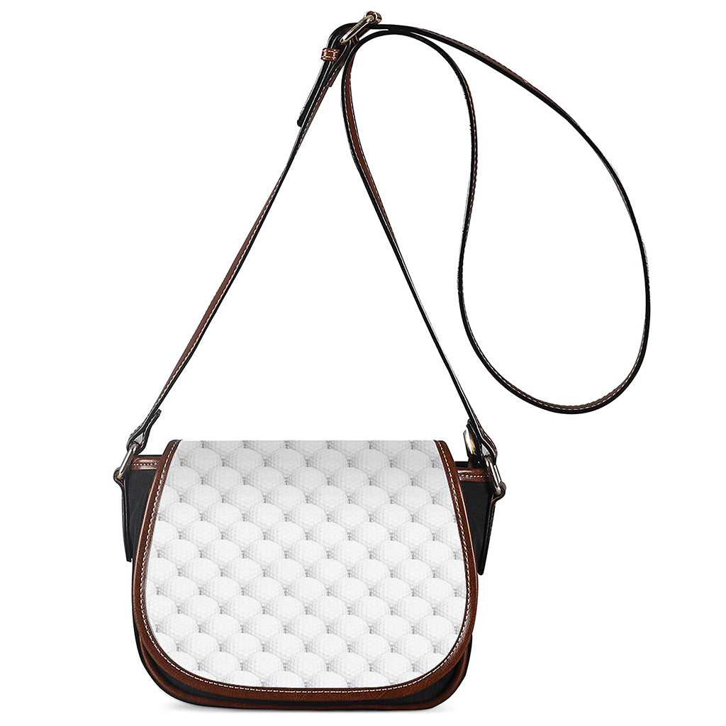 Golf Ball Pattern Print Saddle Bag