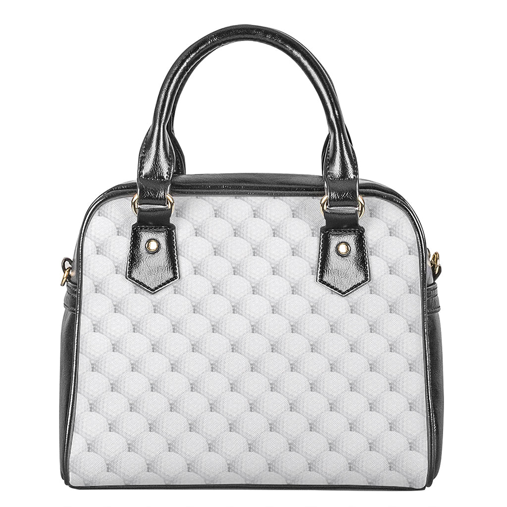 Golf Ball Pattern Print Shoulder Handbag