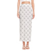 Golf Ball Pattern Print Side Slit Maxi Skirt