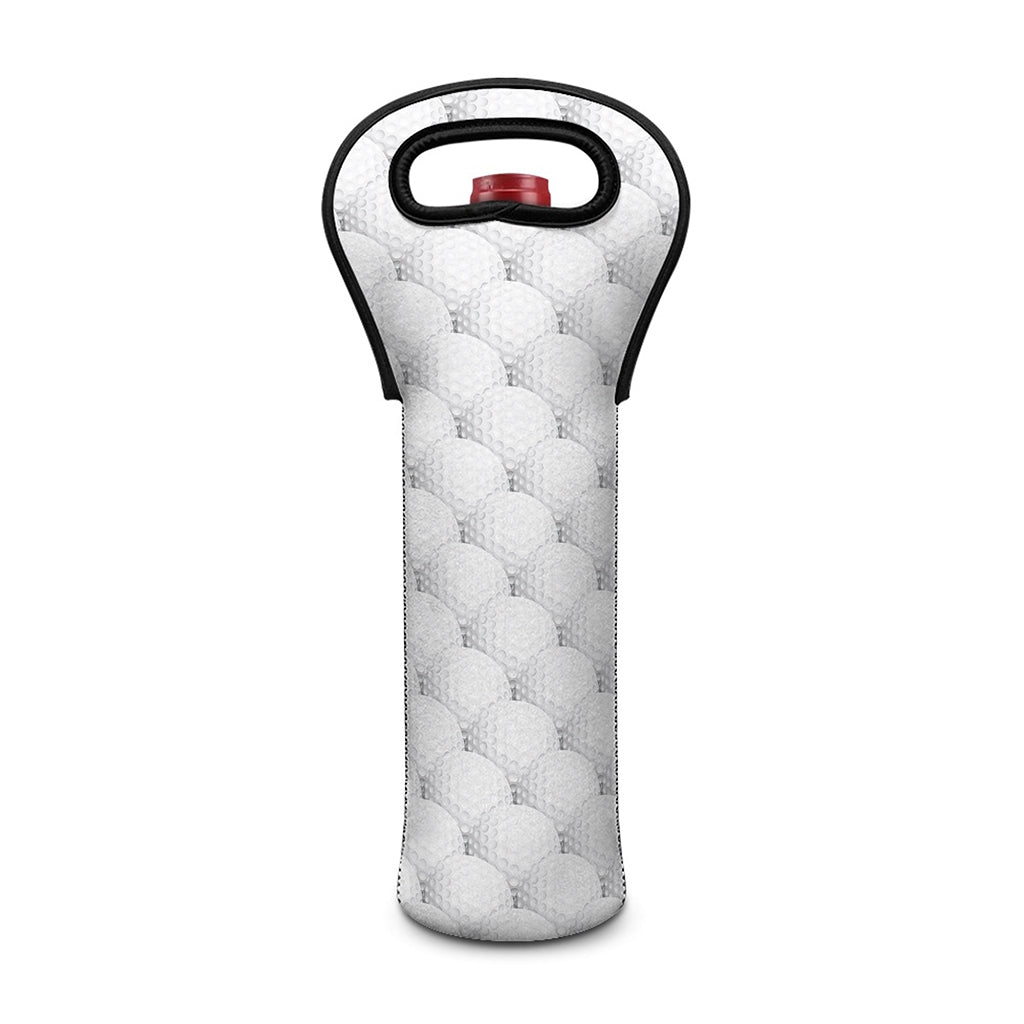 Golf Ball Pattern Print Single Neoprene Wine Tote