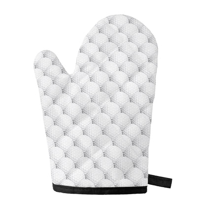 Golf Ball Pattern Print Single Oven Mitt