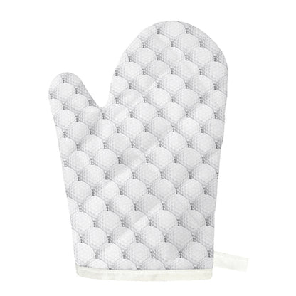 Golf Ball Pattern Print Single Oven Mitt