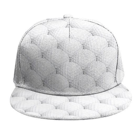 Golf Ball Pattern Print Snapback Cap