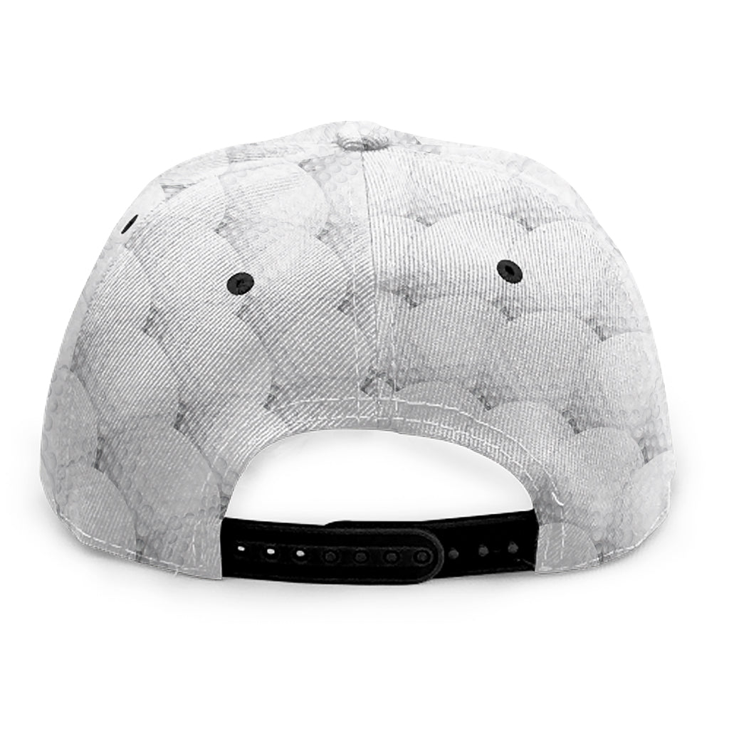 Golf Ball Pattern Print Snapback Cap