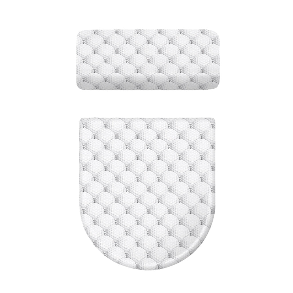Golf Ball Pattern Print Toilet Lid And Tank Cover Set