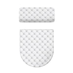 Golf Ball Pattern Print Toilet Lid And Tank Cover Set