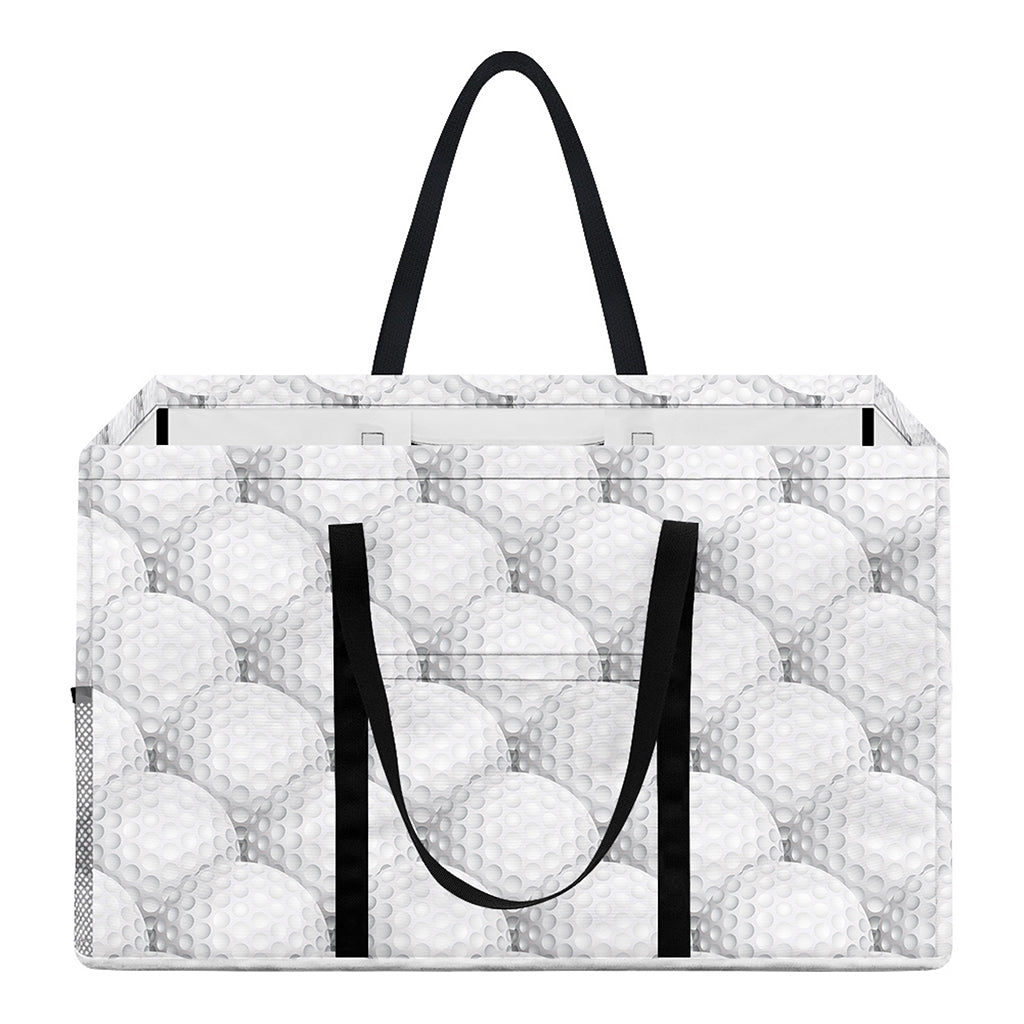 Golf Ball Pattern Print Utility Tote Bag