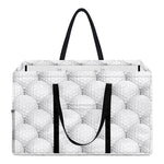 Golf Ball Pattern Print Utility Tote Bag