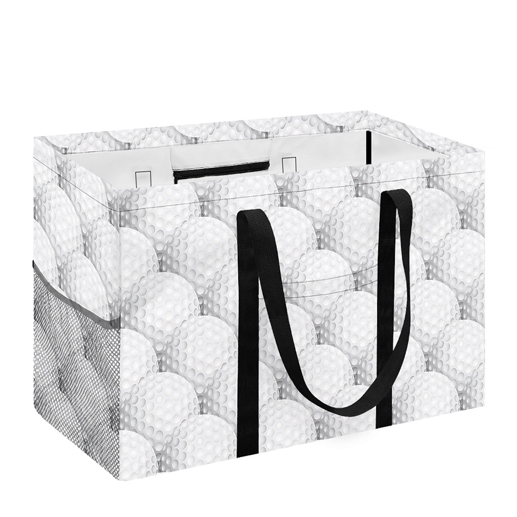 Golf Ball Pattern Print Utility Tote Bag