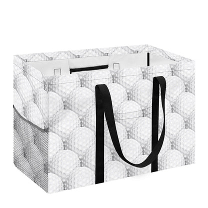 Golf Ball Pattern Print Utility Tote Bag