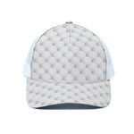 Golf Ball Pattern Print White Mesh Trucker Cap