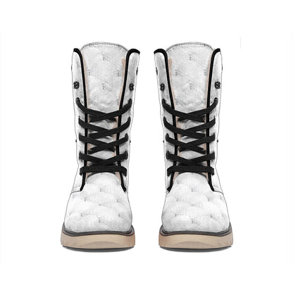 Golf Ball Pattern Print Winter Boots