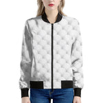Golf Ball Pattern Print Women's Bomber Jacket