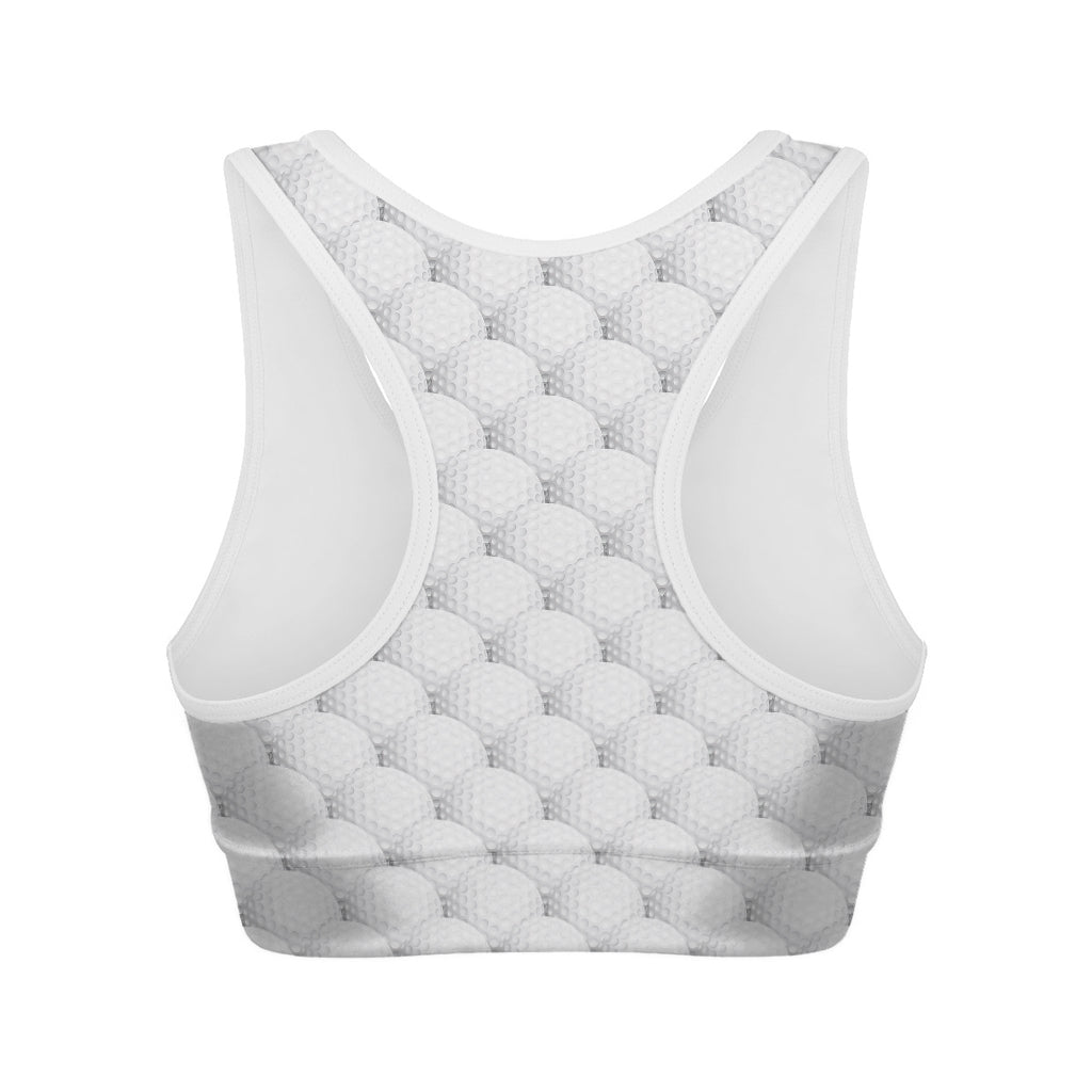 Golf Ball Pattern Print Women's Sports Bra