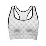 Golf Ball Pattern Print Women's Sports Bra