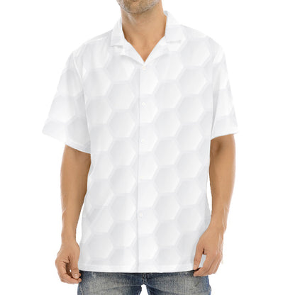 Golf Ball Print Aloha Shirt