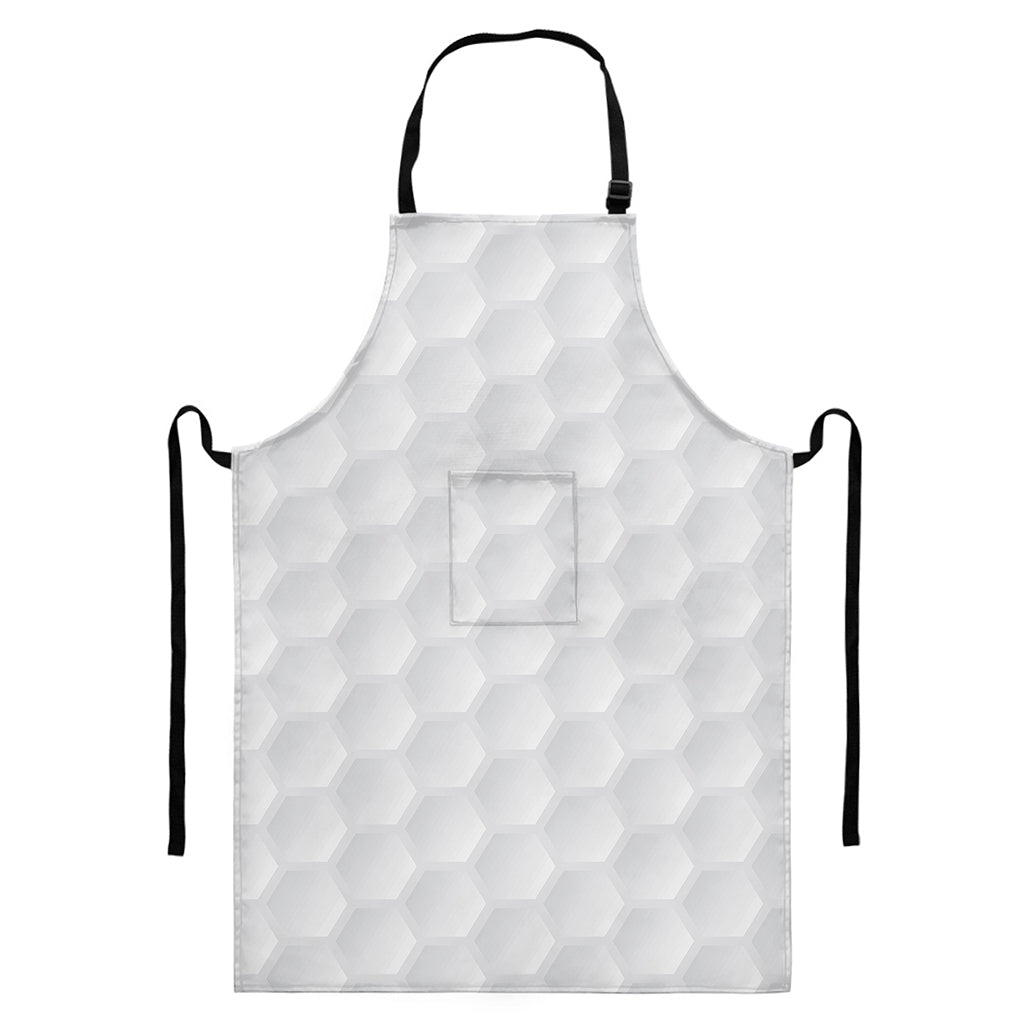 Golf Ball Print Bib Apron With Pocket