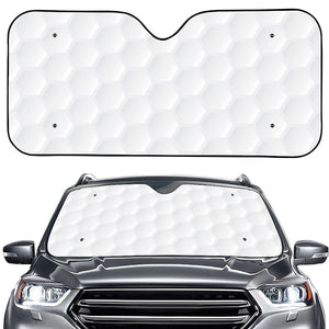 Golf Ball Print Car Windshield Sun Shade