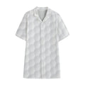 Golf Ball Print Cotton Hawaiian Shirt