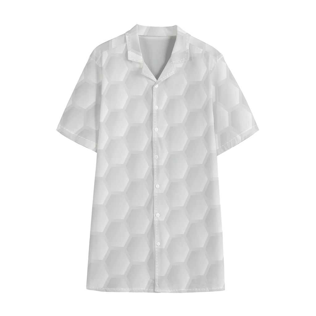 Golf Ball Print Cotton Hawaiian Shirt