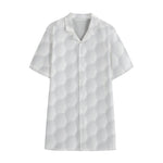 Golf Ball Print Cotton Hawaiian Shirt