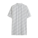 Golf Ball Print Cotton Hawaiian Shirt