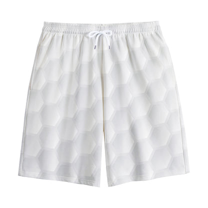 Golf Ball Print Cotton Shorts
