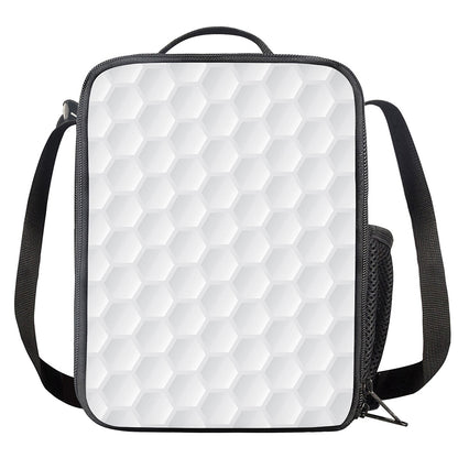 Golf Ball Print Crossbody Lunch Bag