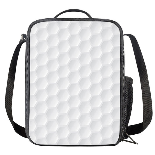 Golf Ball Print Crossbody Lunch Bag