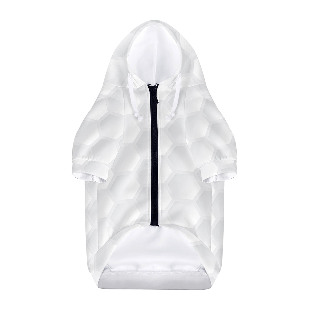 Golf Ball Print Dog Zip Up Hoodie
