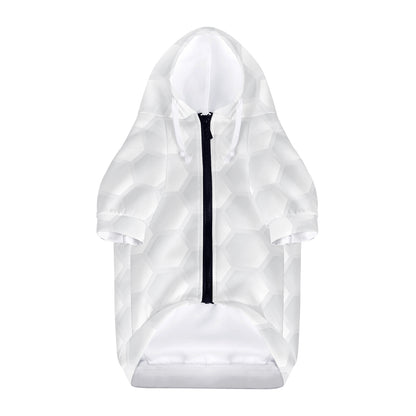 Golf Ball Print Dog Zip Up Hoodie